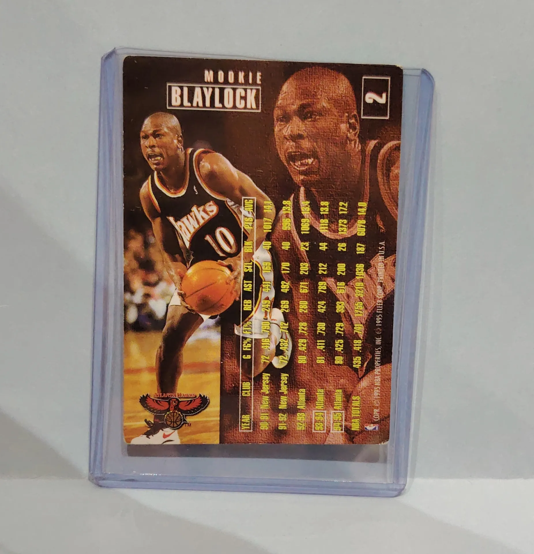 1995-96 Fleer Mookie Blaylock #2 Basketball Card