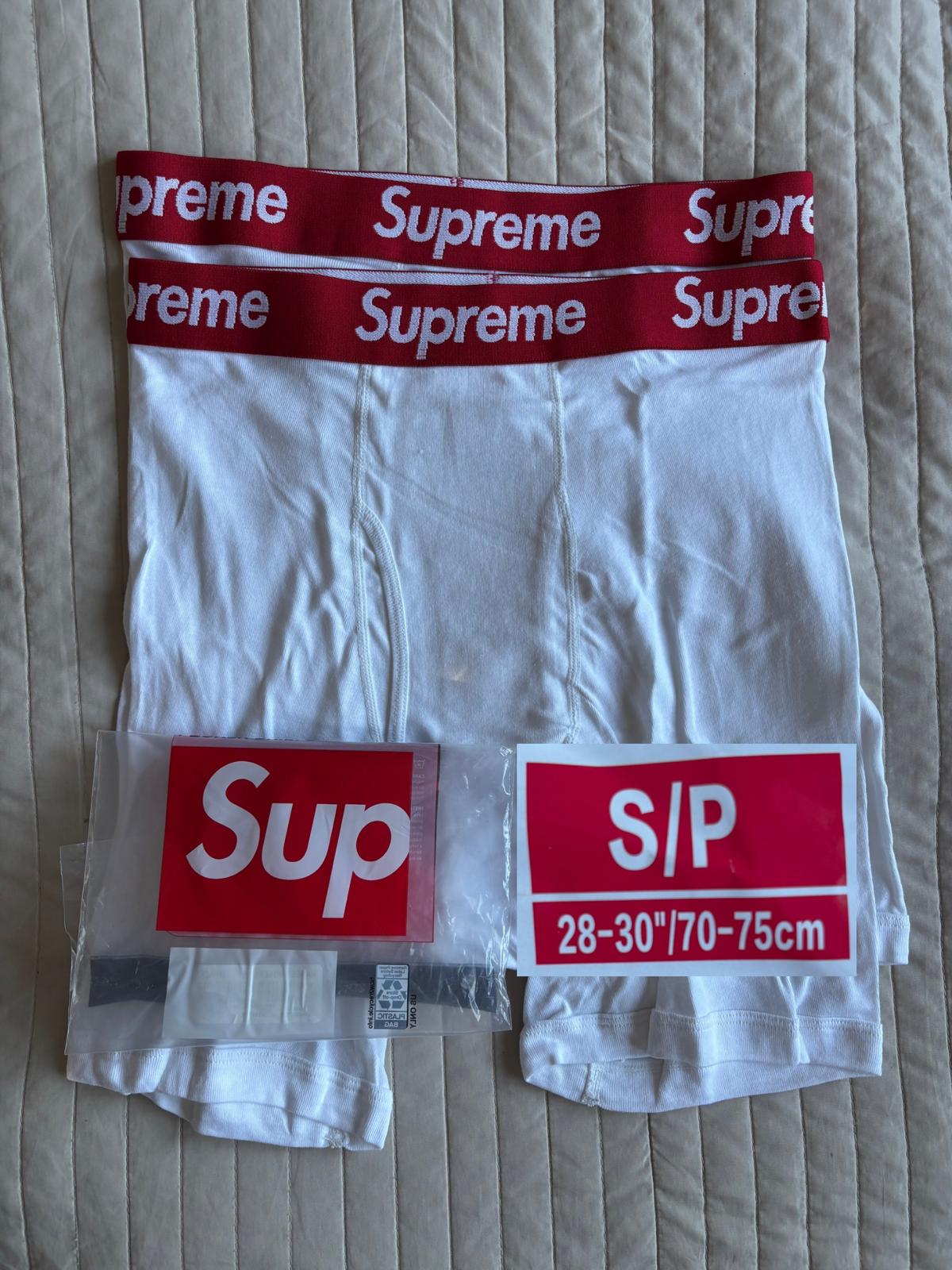 Supreme Unterhosen Boxer Short Weiß Rot 2er Pack S, M, L, XL neu ungetragen 5