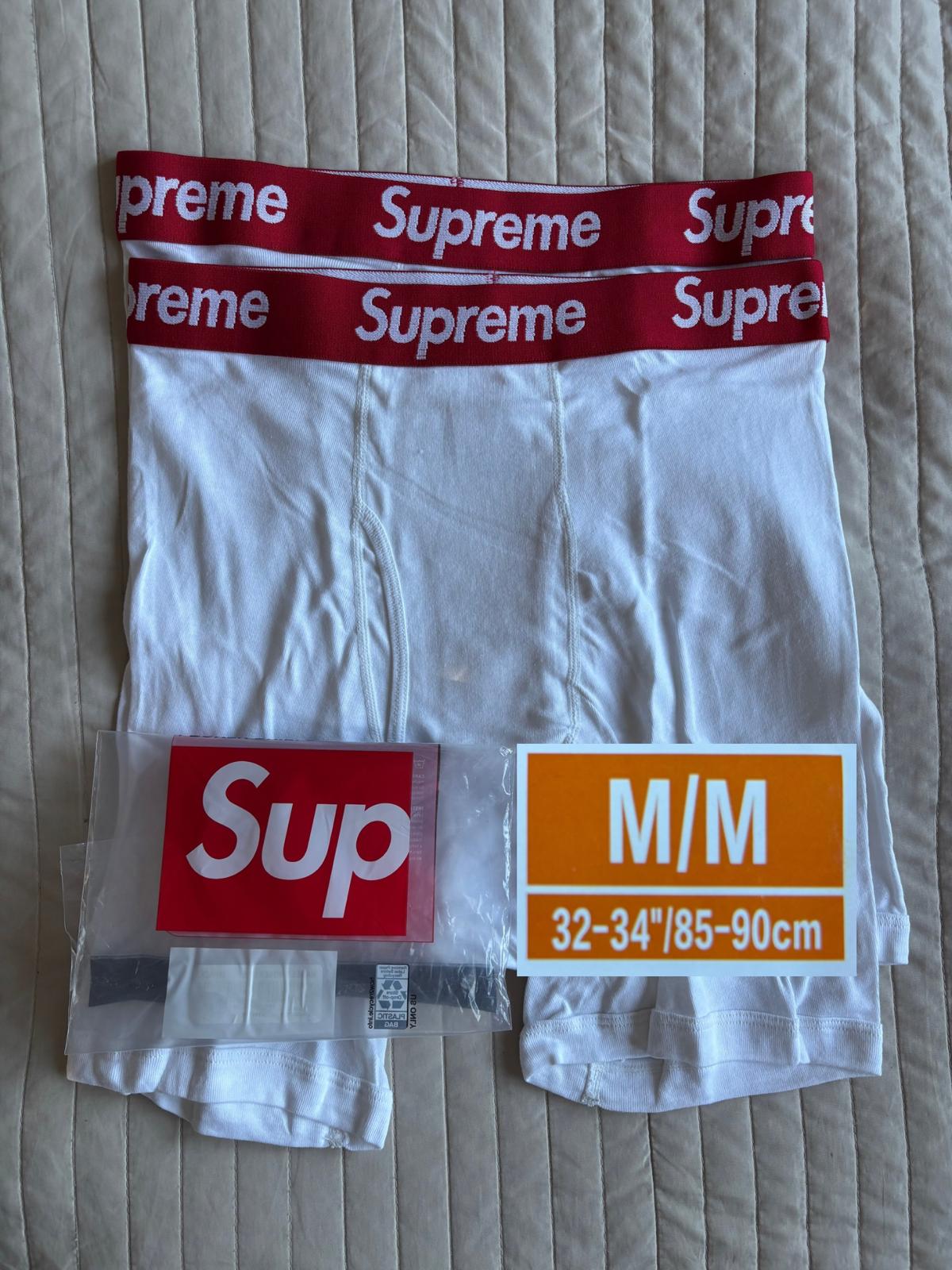 Supreme Unterhosen Boxer Short Weiß Rot 2er Pack S, M, L, XL neu ungetragen 4