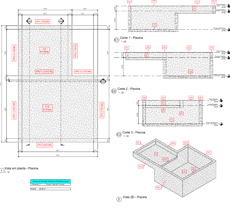 Projeto Estrutural de Piscina
