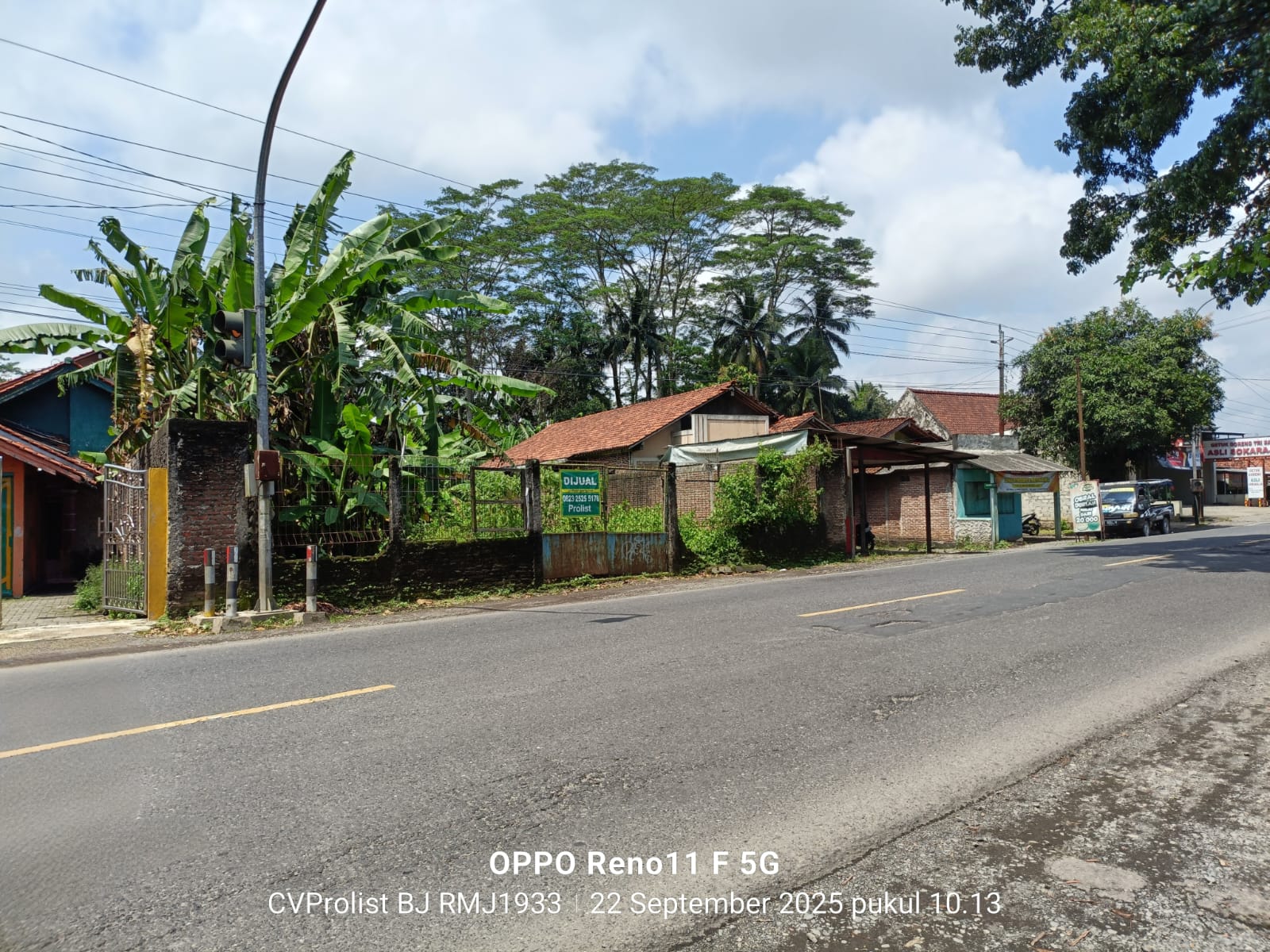 Dijual Tanah Strategis, Akses Jalan Provinsi 1 Langkah ke SMPN 3 Ajibarang view 1