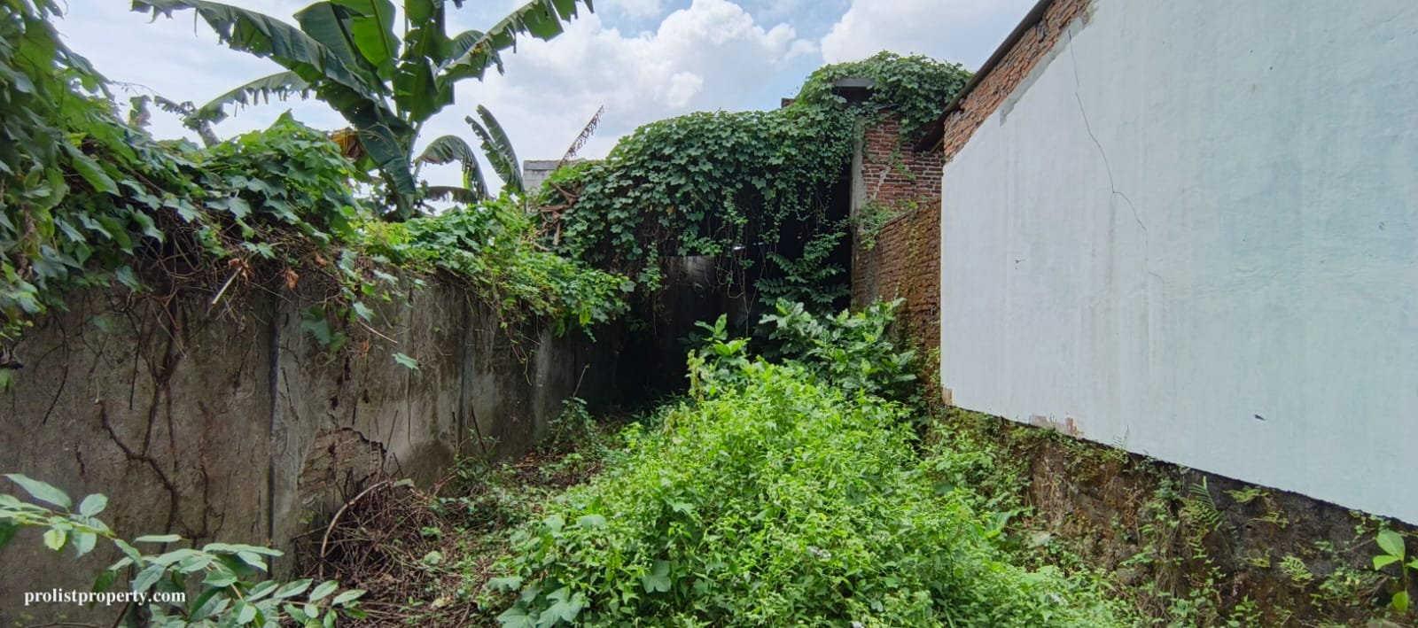 Dijual Tanah Ngantong Sudah Tembok Keliling Pinggir Jalan Utama Akses Kendaraan Berat- Veteran view 3