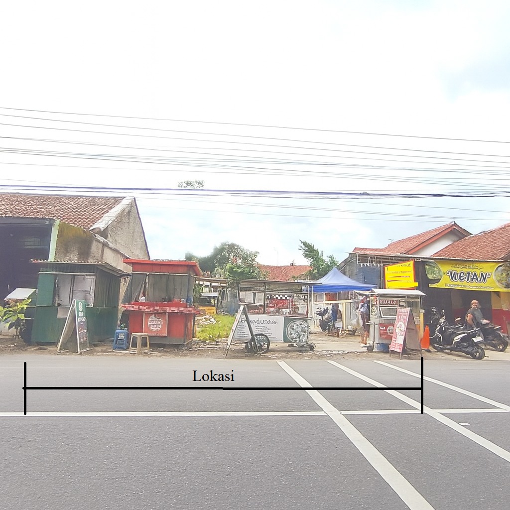 Dijual cepat tanah kosong depan lapangan karangklesem view 1