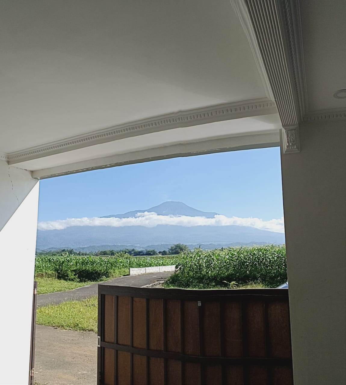 Dijual rumah baru, lokasi di lereng gunung dengan view Gunung Slamet- Tambaksogra Sumbang view 5