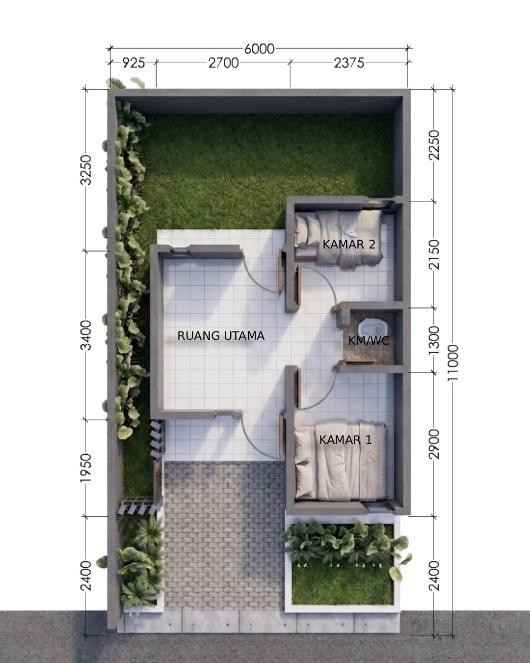 Dijual Rumah Subsidi Perum Karang Nanas view 2
