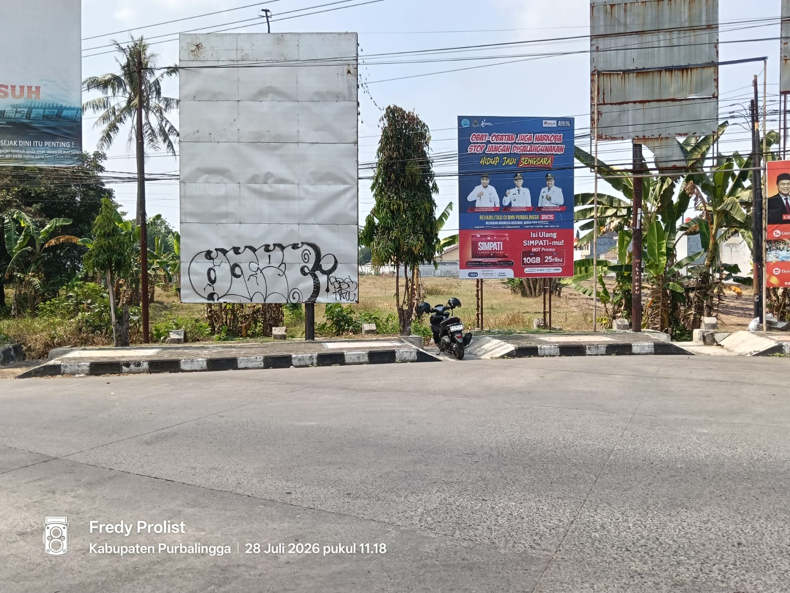 Dijual Tanah Strategis Pinggir Jalan Raya 1 Menit Samsat Purbalingga - Sungkono view 1