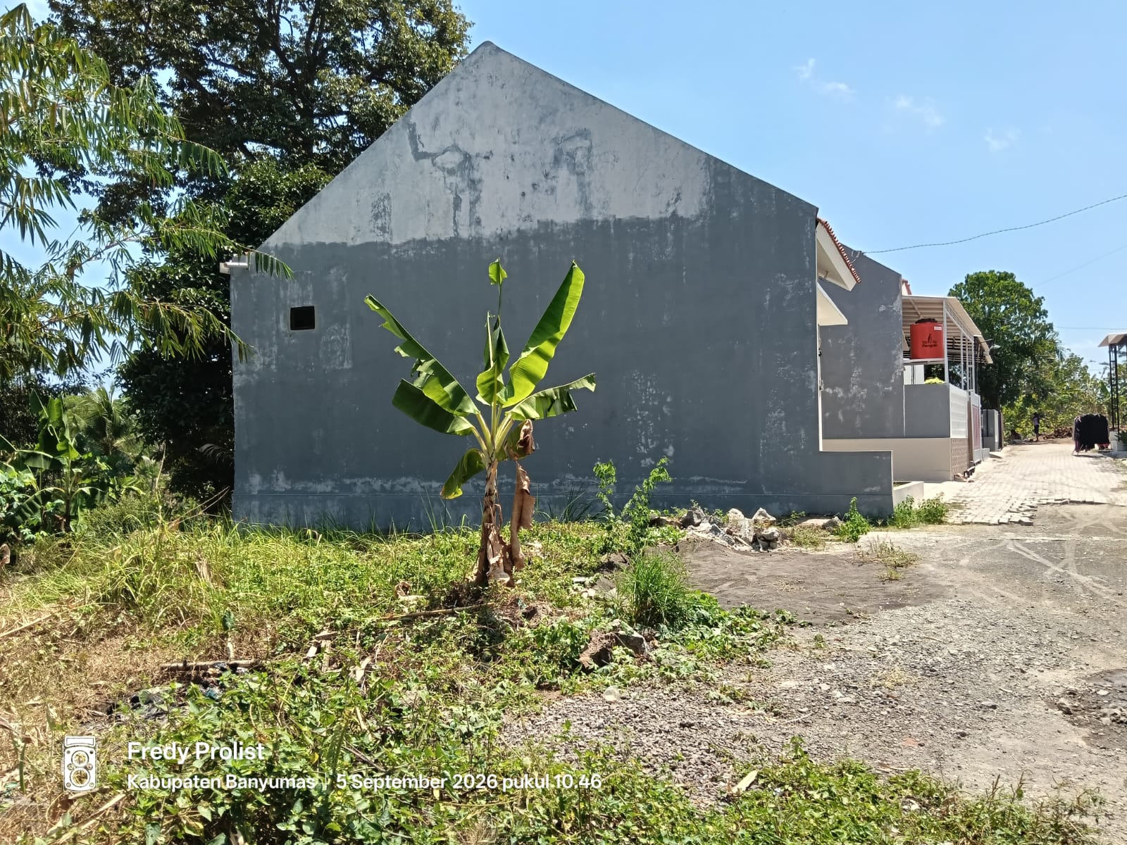  Dijual Kapling Siap Bangun Tinggal 1 Unit Dekat Stasiun Kereta Api Purwokerto - Pasmun view 2