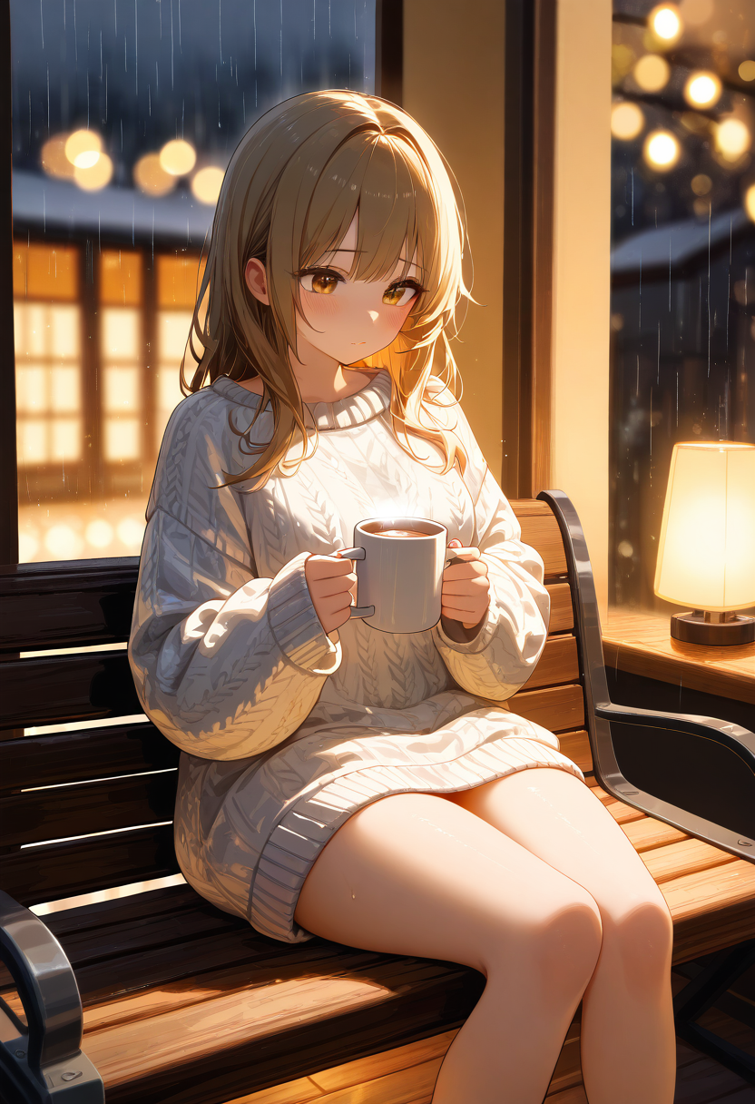 Rainy Bench Cozy