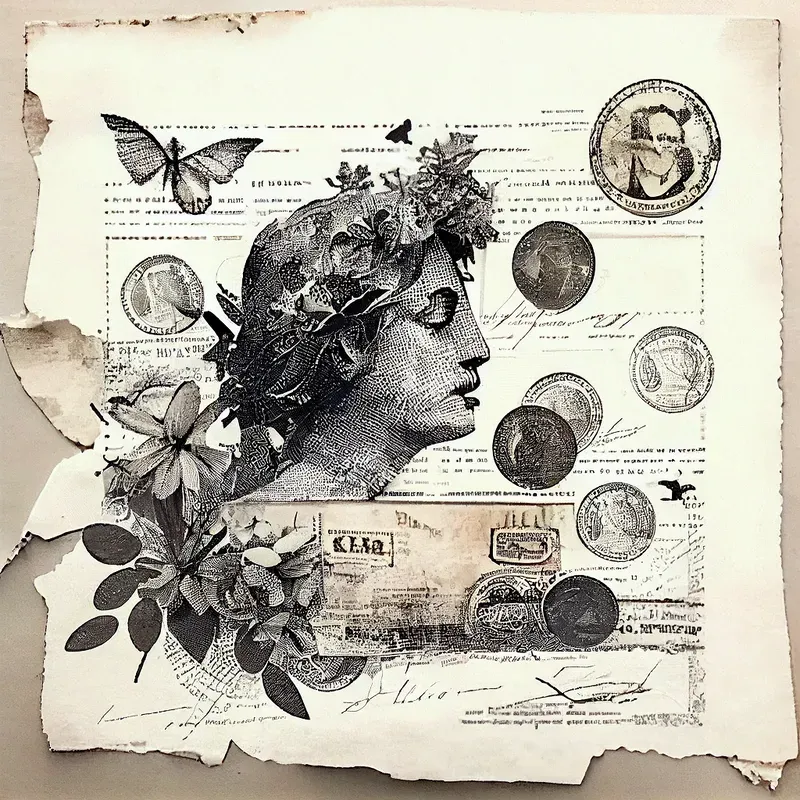 Vintage Mixed Media Collages