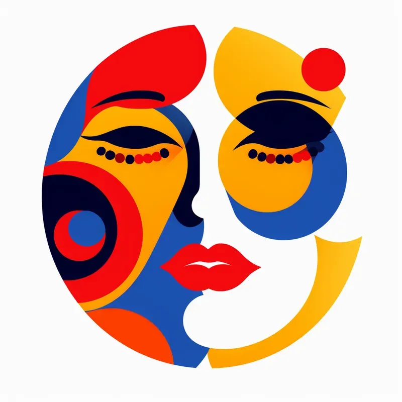 Bold Colorful Geometric Art
