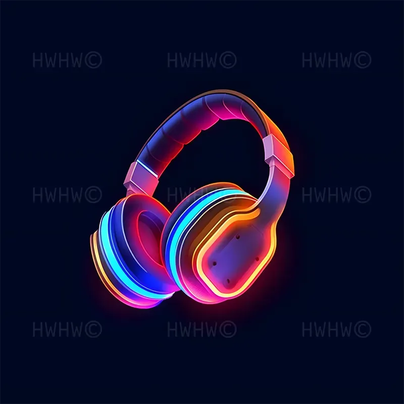 Neon Futuristic Stylized Icons
