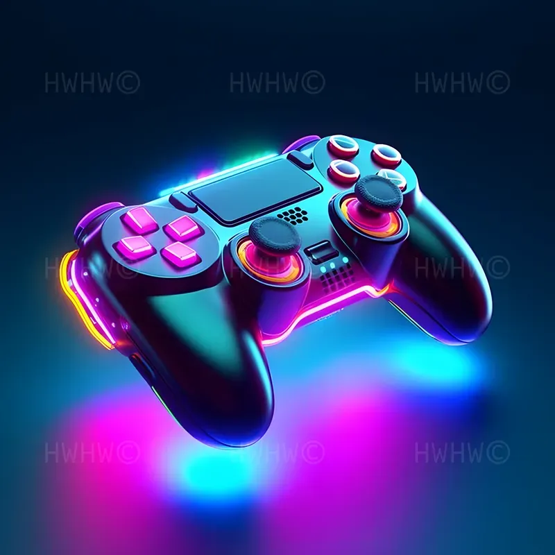 Neon Futuristic Stylized Icons