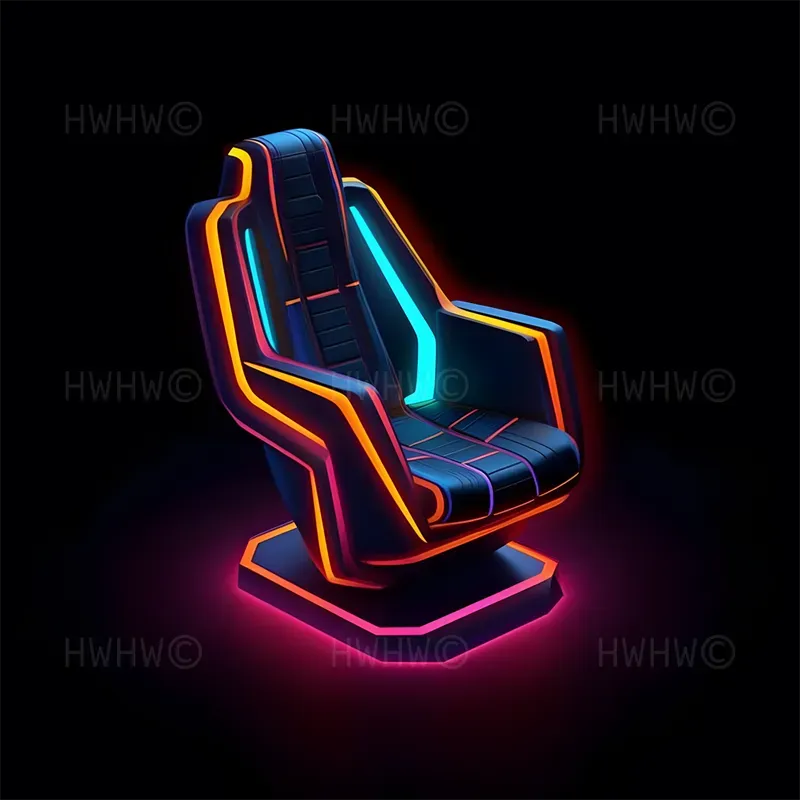 Neon Futuristic Stylized Icons
