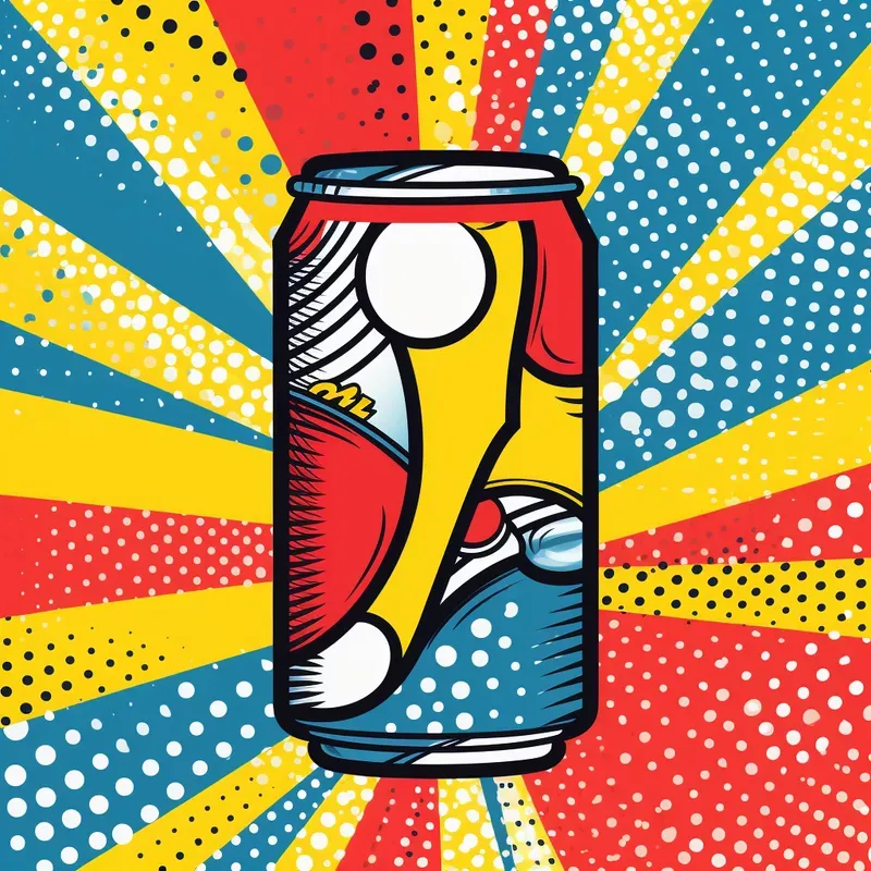 Very Colorful And Dynamic Pop Art Style