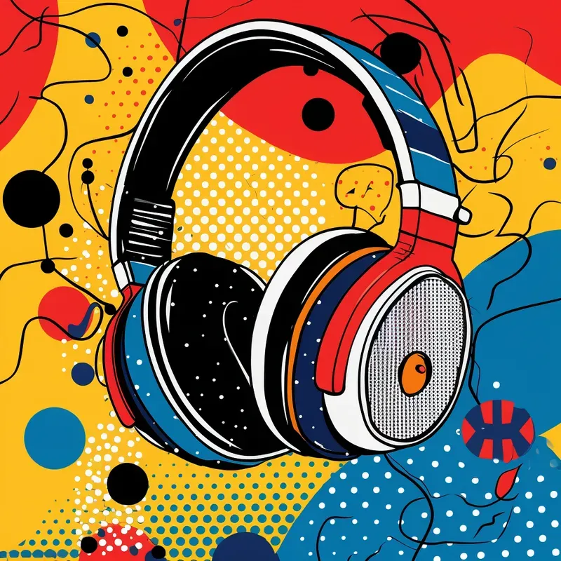 Very Colorful And Dynamic Pop Art Style
