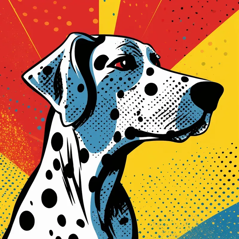 Very Colorful And Dynamic Pop Art Style