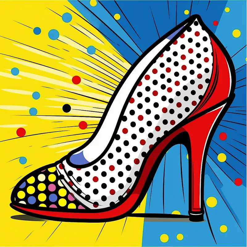 Very Colorful And Dynamic Pop Art Style