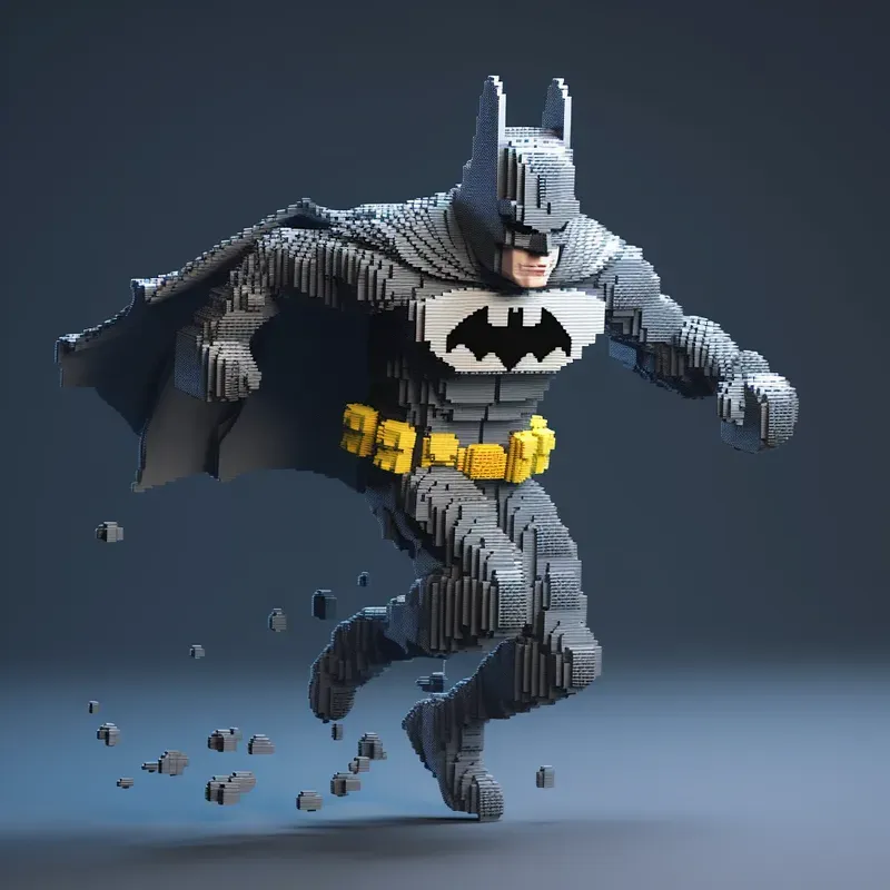 Real 3D Pixelated Characters