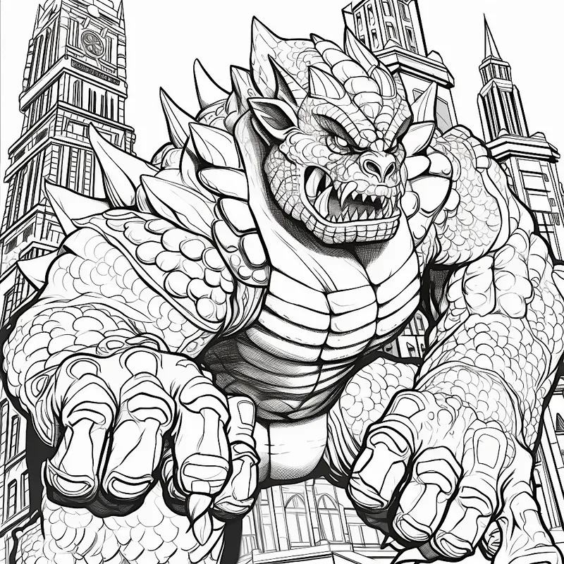 Comic Heroes And Monsters