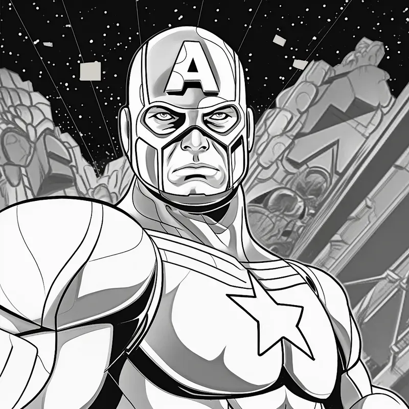 Comic Heroes And Monsters