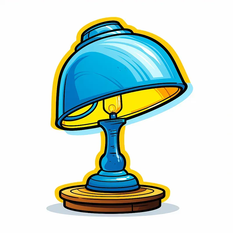 Yellow And Blue Drawn Objects