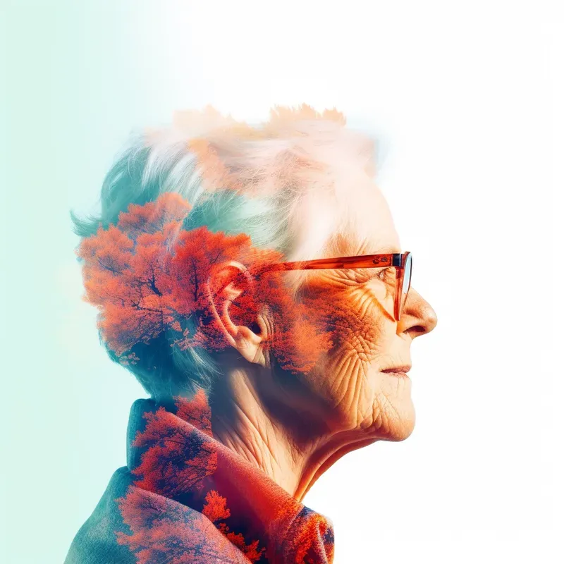 Double Exposure Nature Characters