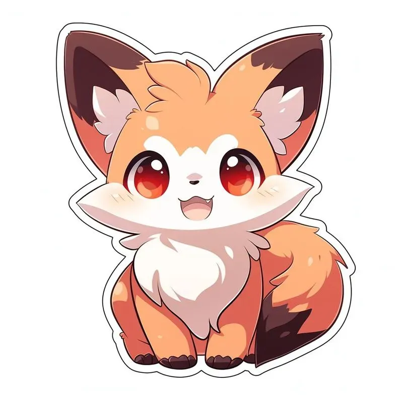 Very Cute Stickers Anime Style
