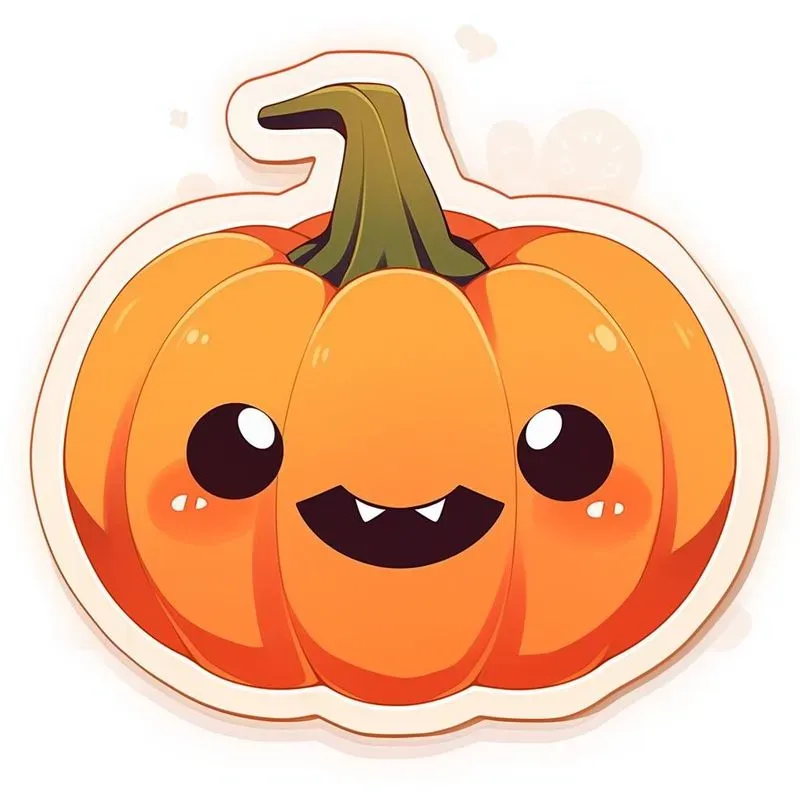 Halloween Stickers Kawaii Anime Style
