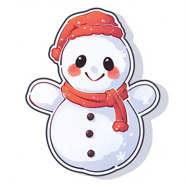 Christmas Stickers Very Cute Illustrations
