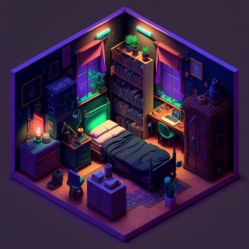 Isometric 3D Rpg Rooms