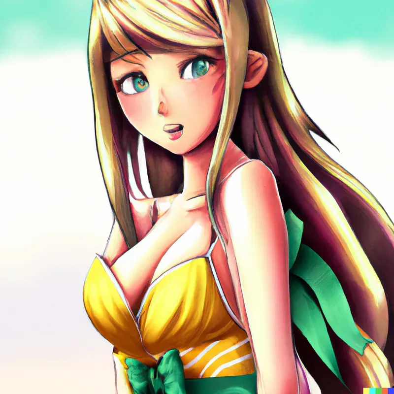 Manga Woman Pin-up Art
