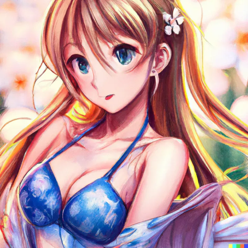 Manga Woman Pin-up Art