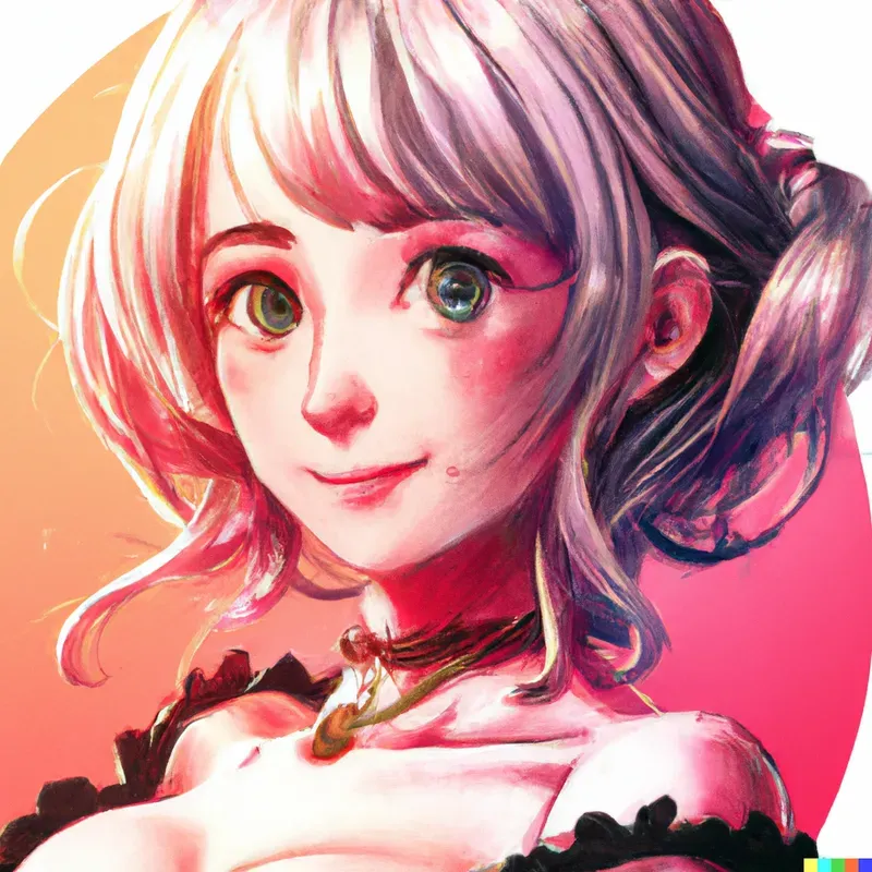 Manga Woman Pin-up Art