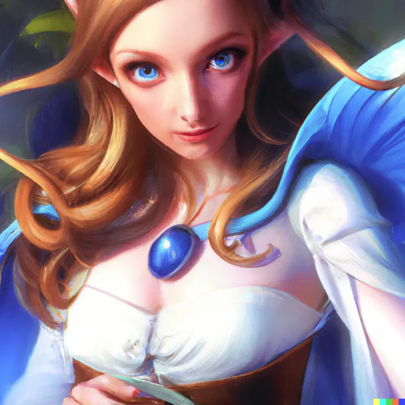 Elf Manga Woman Pin-up Art