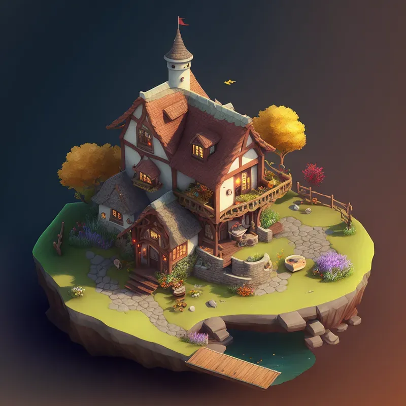 3d Fantasy Houses