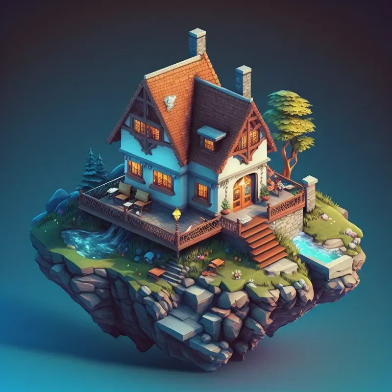 3d Fantasy Houses
