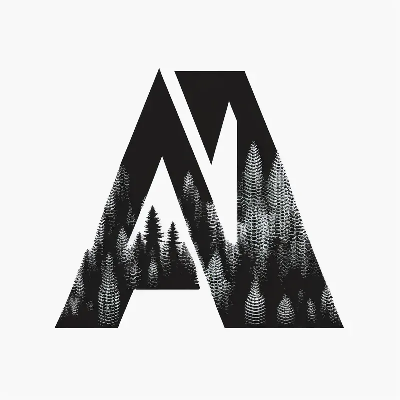 Minimal Black Letter Logos