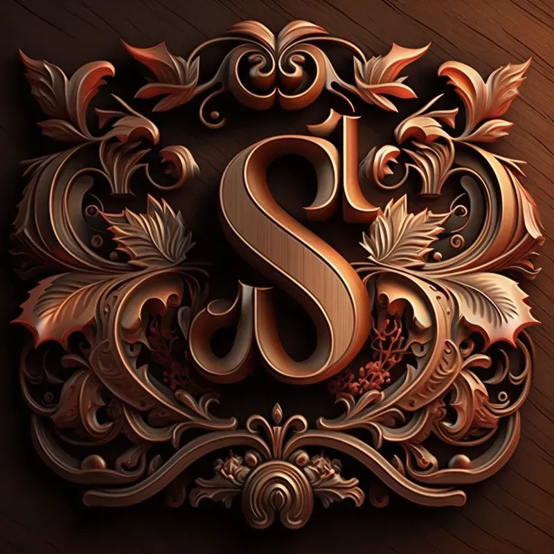 Wood Carved Lettering Logos