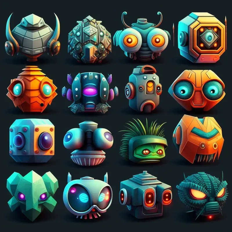 Vibrant Digital Tiny Icons Sets