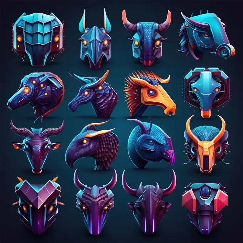 Vibrant Digital Tiny Icons Sets