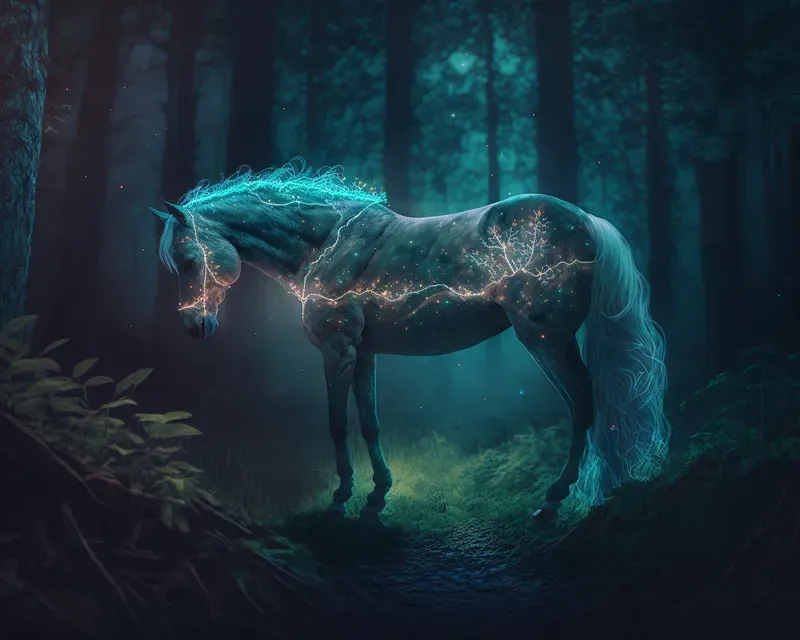 Mystical Animals In Fairy Forests