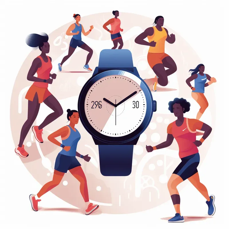Fitness And Sports Flat Style Vectors