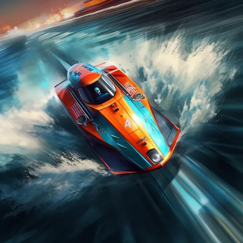 Handpainted Posters Of Racing Motorsports