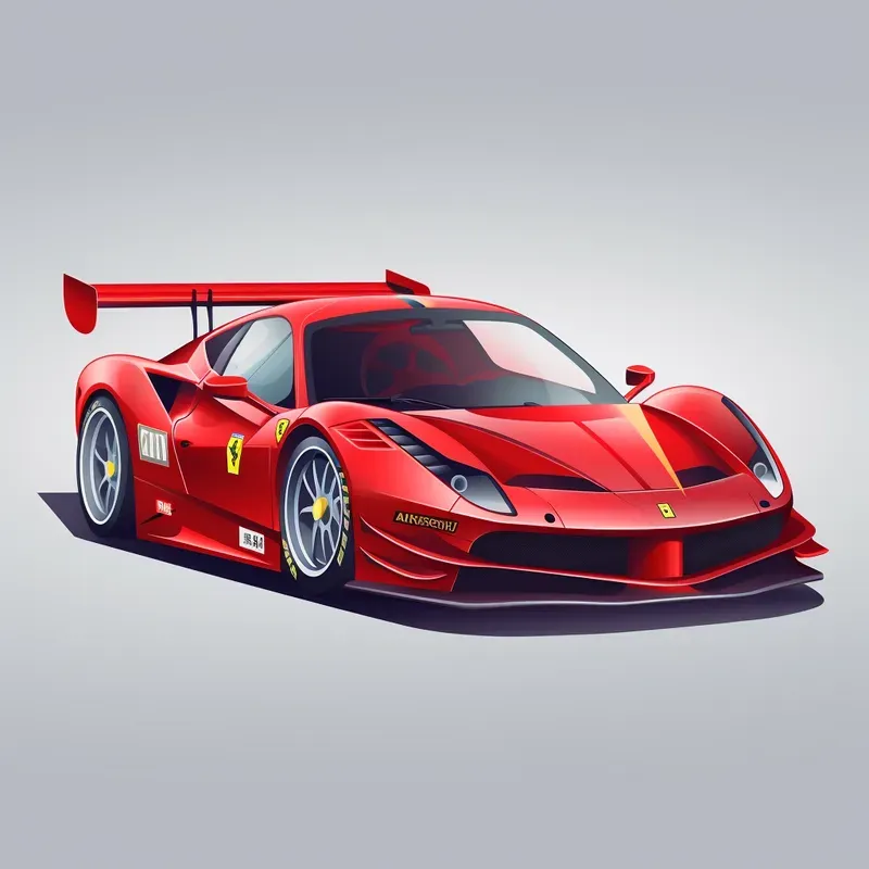 Flat Style Race Cars