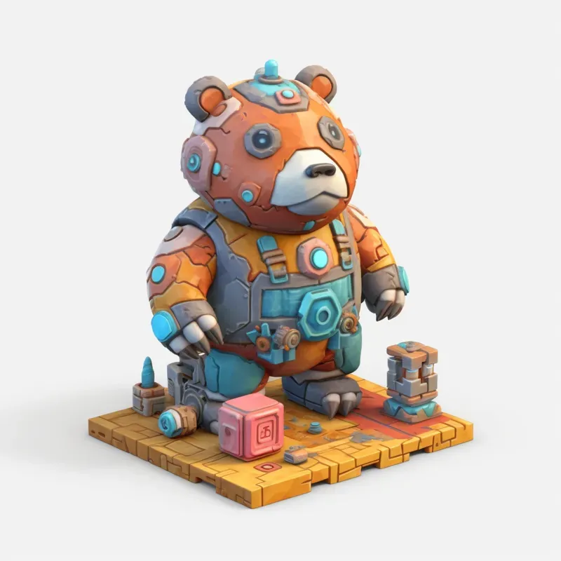 3D Isometric Character Game Assets