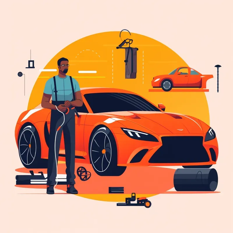 Automotive Customizations Flat Style