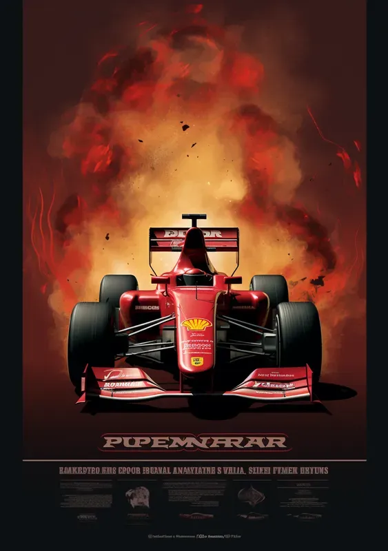 High Octane Motorsport Event Poster Art