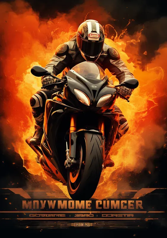 High Octane Motorsport Event Poster Art