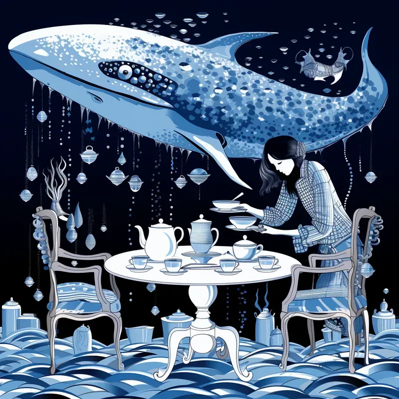 Dali Kusama Hybrid Fusion Art