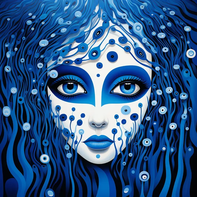 Dali Kusama Hybrid Fusion Art
